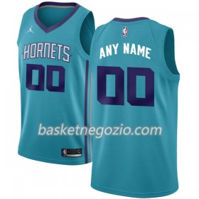 Canotte Uomo Charlotte Hornets Personalizzate Jordan 2017-18 Teal Swingman